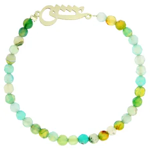 دستبند نقره زنانه گالری عزیزی طرح عشق مدل 14606