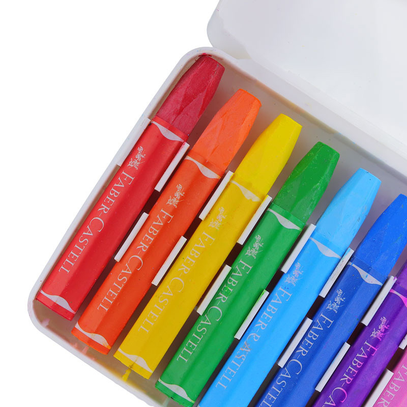 پاستل روغنی 12 رنگ فابرکاستل مدل 06