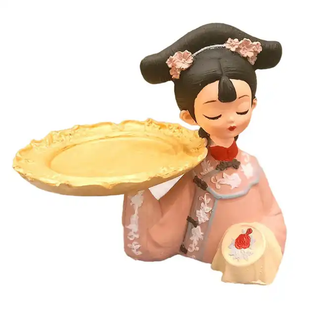 مجسمه مدل دختر ژاپنی سینی به دست