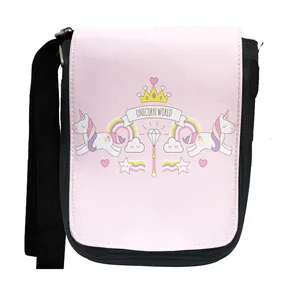 کیف دوشی دخترانه طرح یونیکورن کد du7