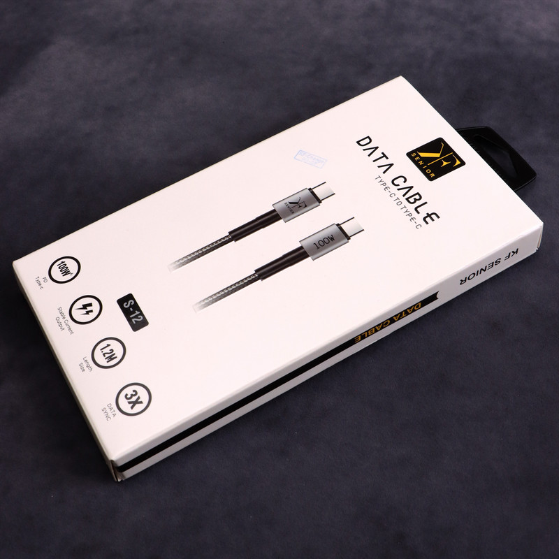کابل تبدیل USB-C کی اف سنیور مدل S12 طول 1.2 متر