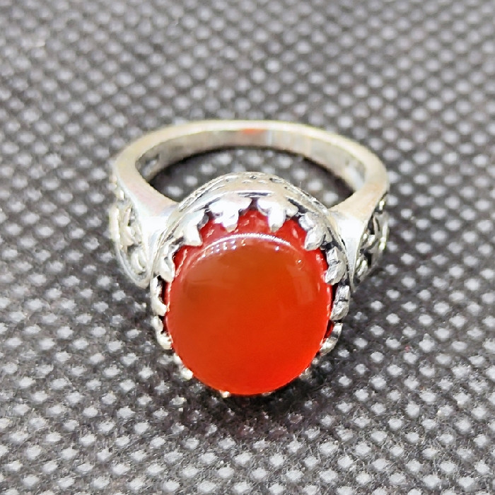 انگشتر نقره مردانه مدل سنگ عقیق یمنی کد 220 انگشتر نقره مردانه مدل سنگ عقیق یمنی کد 220