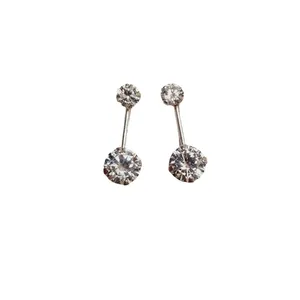 گوشواره نقره زنانه آی ام مدل Zirconia4