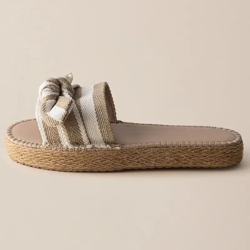 دمپایی زنانه مادام کوکو مدل Lier bej