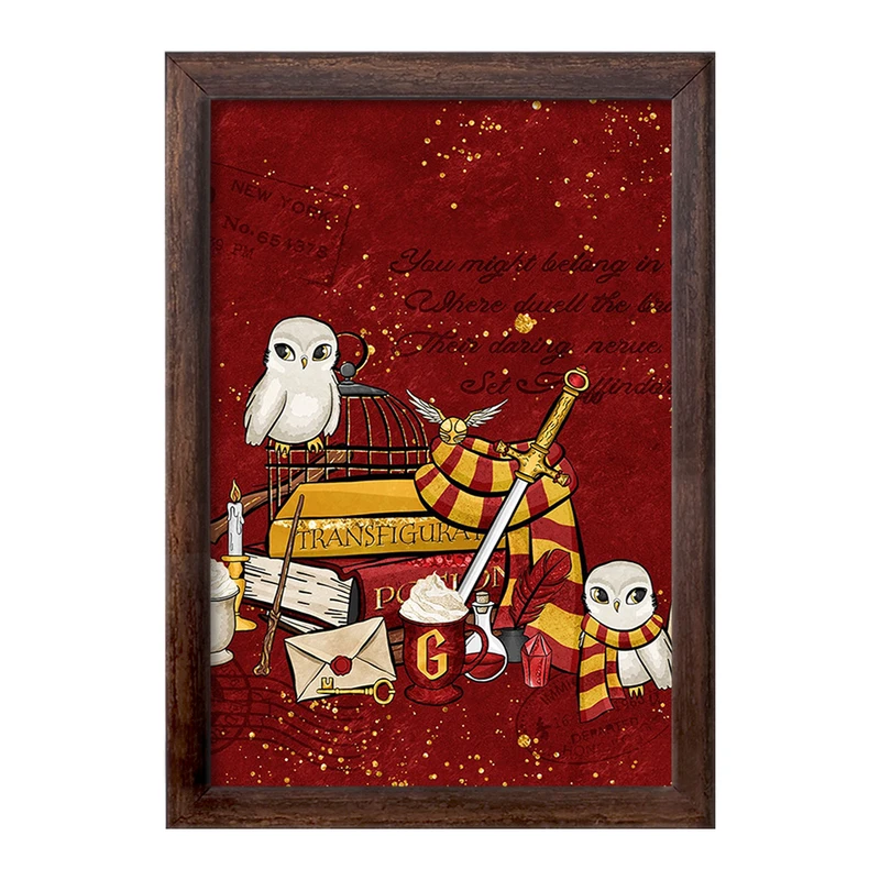 تابلو خندالو طرح هری پاتر خانه گریفیندور کد 24933