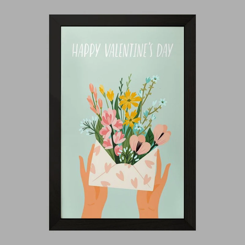 تابلو خندالو مدل نامه گل گلی کد 8378