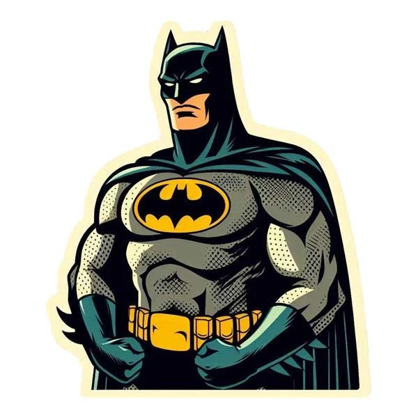 استیکر پارچه و لباس پاد آفرین مدل بتمن Batman کد 445