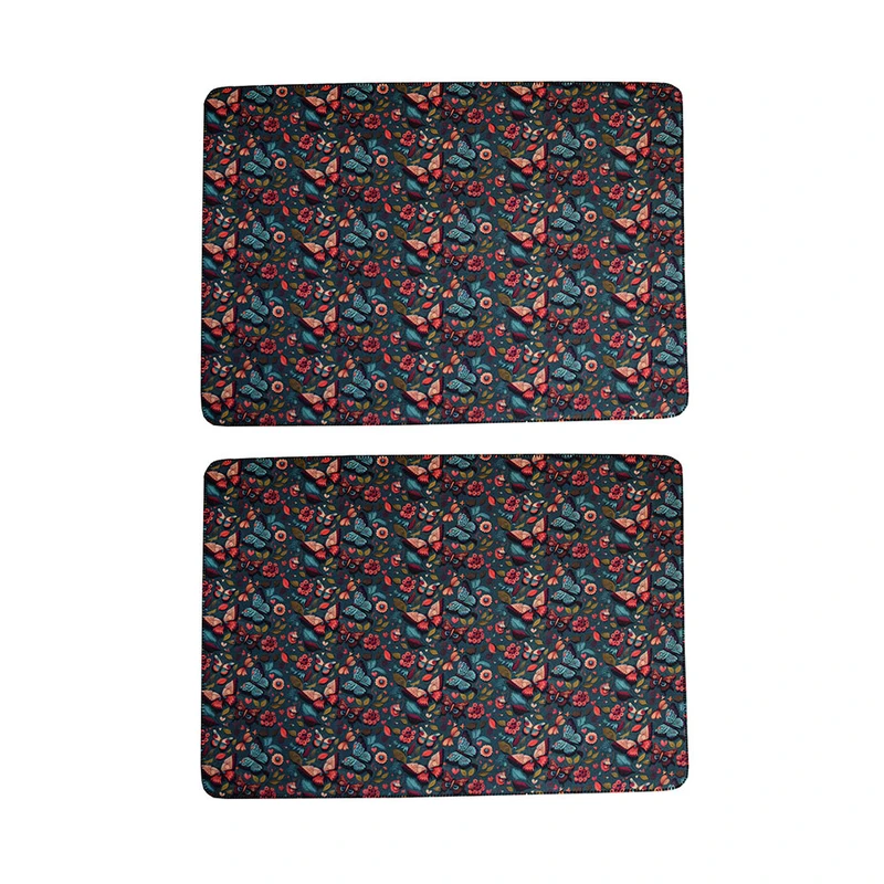 پادری مدل گل و پروانه سایز 70x50 سانتی متر مجموعه 2 عددی