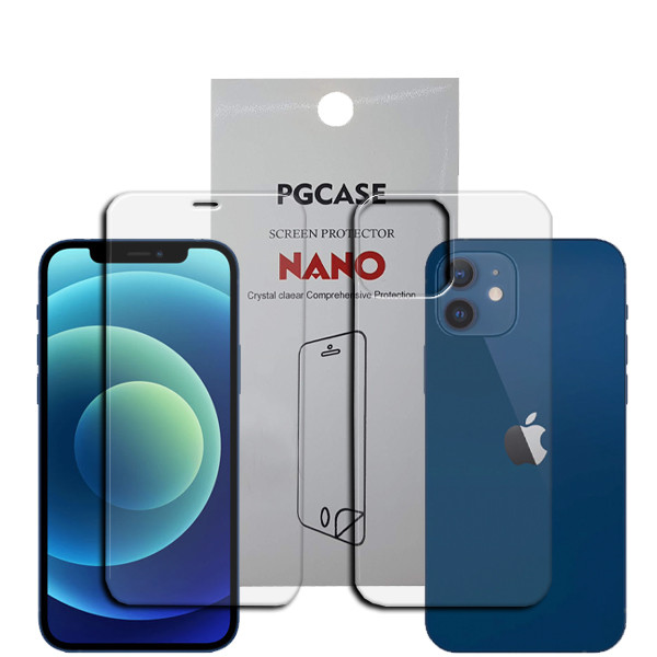 محافظ صفحه نمایش مدل Star Max مناسب برای گوشی موبایل اپل IPHONE 12 به همراه محافظ پشت گوشی