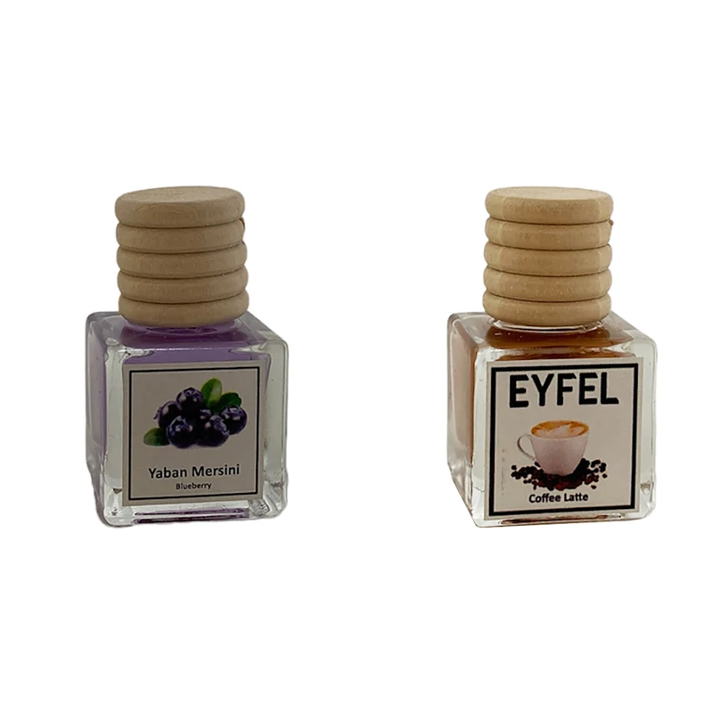 خوشبوکننده خودرو مدل بلوبری و کافه لته حجم 10 میلی لیتر مجموعه 2 عددی