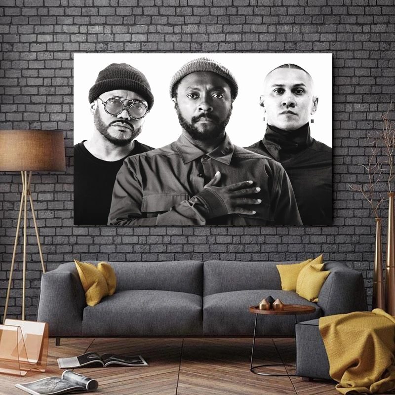تابلو شاسی طرح بزرگان موسیقی مدل Black Eyed Peas کد A288