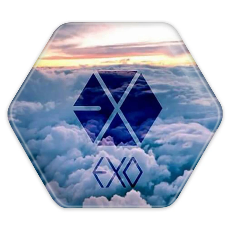 پیکسل خندالو طرح گروه اکسو EXO مدل 6 ضلعی کد 1026