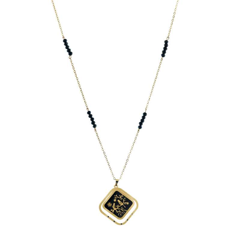 گردنبند زنانه دانژه مدل ZZNL04T4016 طرح گلستان گردنبند زنانه دانژه مدل ZZNL04T4016 طرح گلستان
