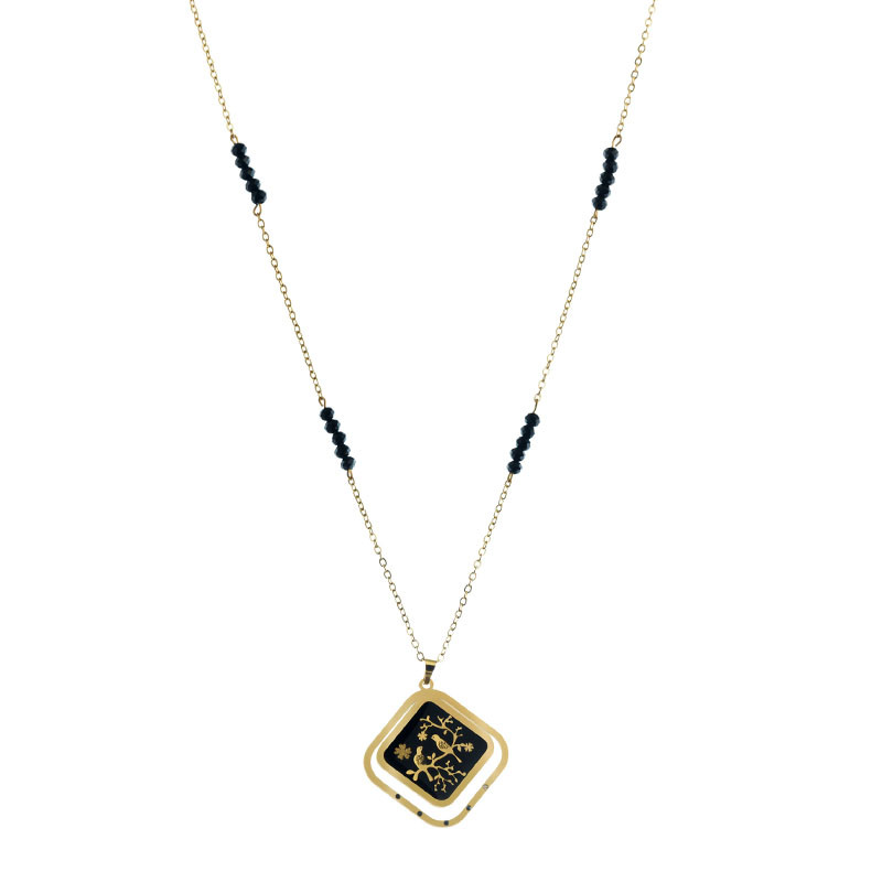 گردنبند زنانه دانژه مدل ZZNL04T4016 طرح گلستان گردنبند زنانه دانژه مدل ZZNL04T4016 طرح گلستان