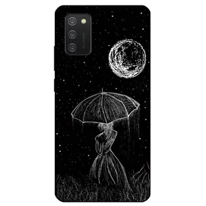 Megafone Girl and Moon 1369 Cover For Samsung Galaxy A02S