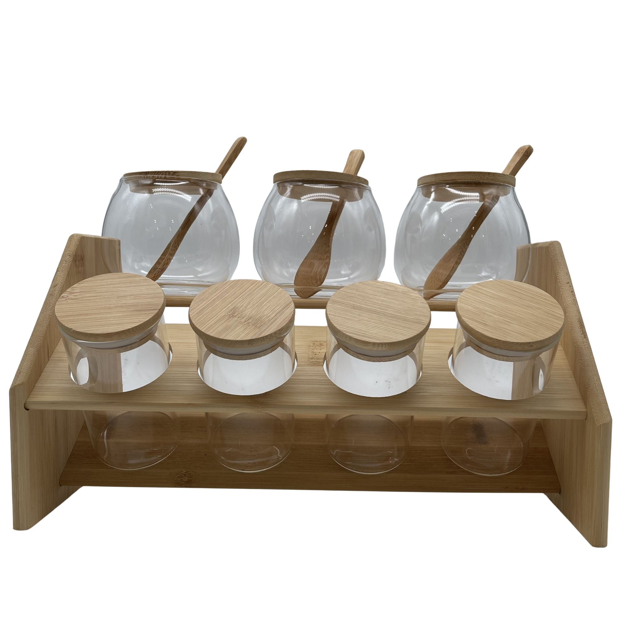 استند ادویه 11 پارچه مایا مدل چوبی کد y-138
