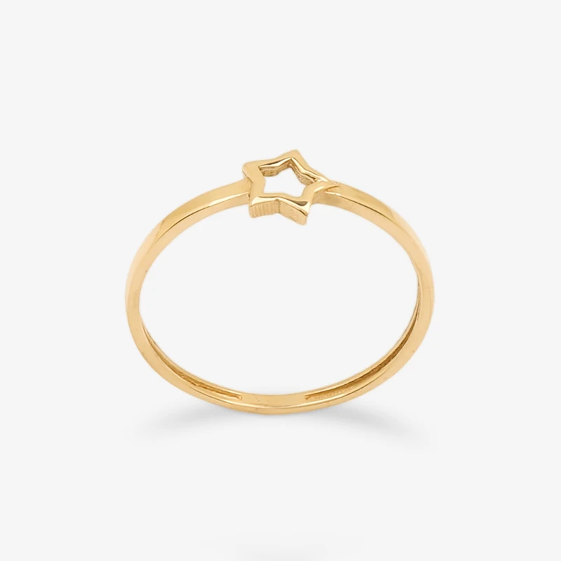 انگشتر طلا 18 عیار زنانه حافا گلد مدل R408