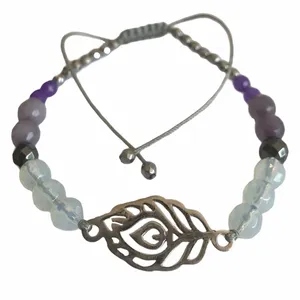 دستبند نقره زنانه مدل برگ