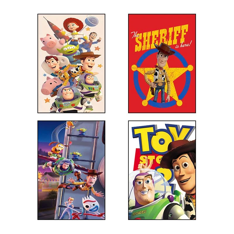 تابلو شاسي کارنيکا طرح داستان اسباب‌بازی Toy Story کد 63610 مجموعه 4 عددی