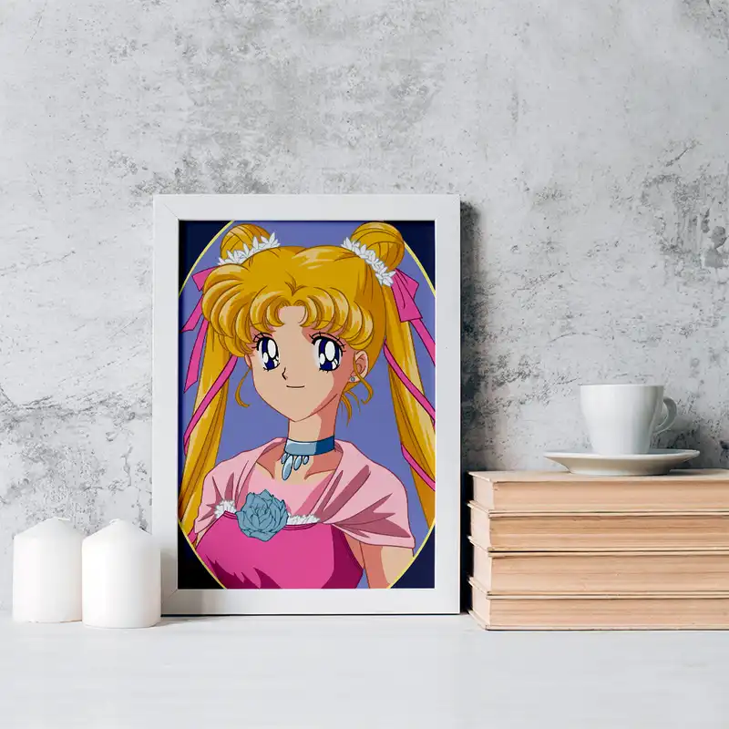 تابلو خندالو مدل اوساگی تسوکینو انیمه سیلور مون Sailor Moon کد 17442