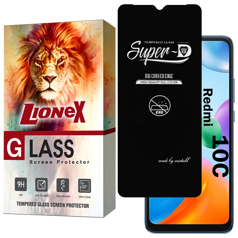 محافظ صفحه نمایش لایونکس مدل SUPERDNL مناسب برای گوشی موبایل شیائومی Redmi 10C