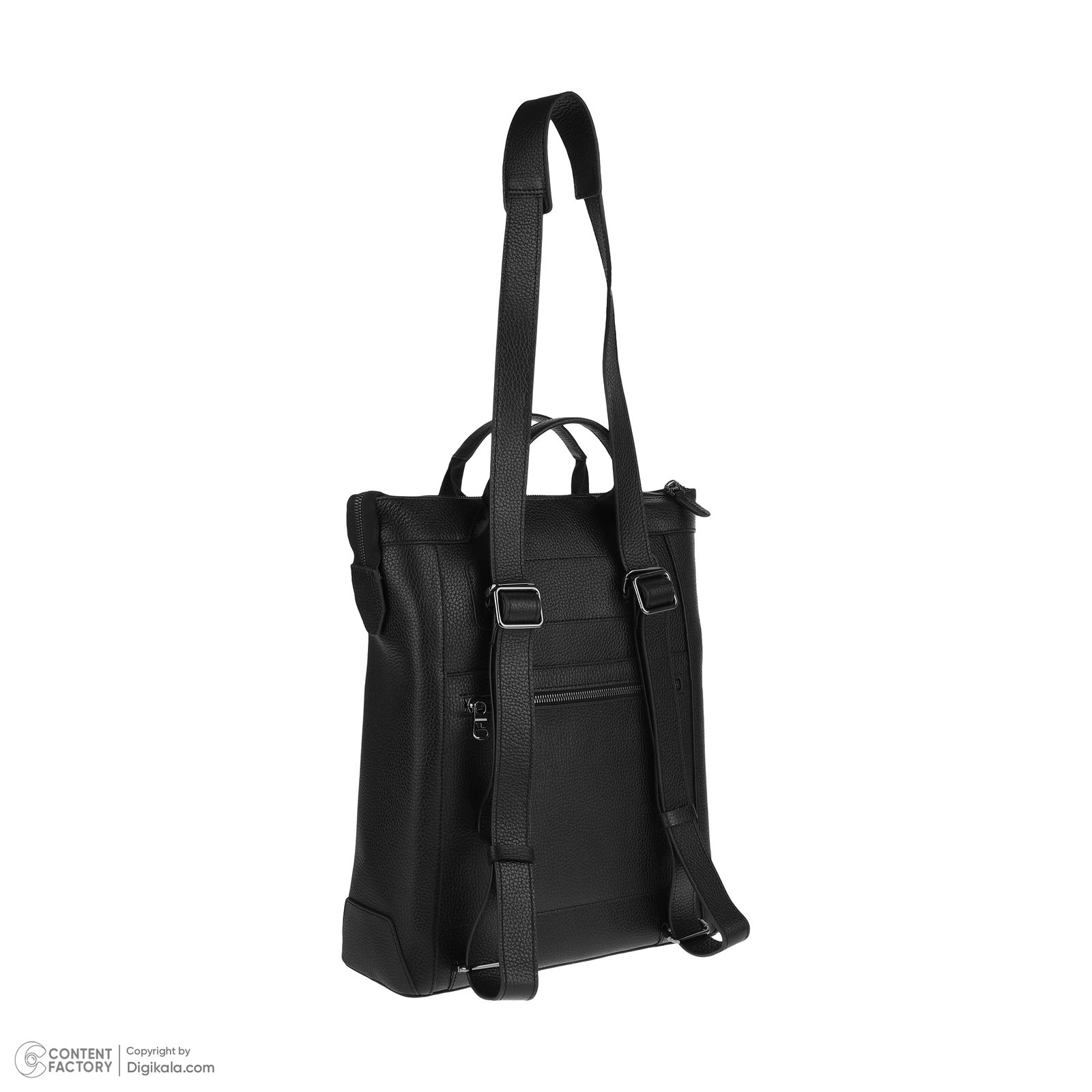 کوله پشتی زنانه چرم مشهد مدل V5004-001 به همراه جاکارتی -  - 5