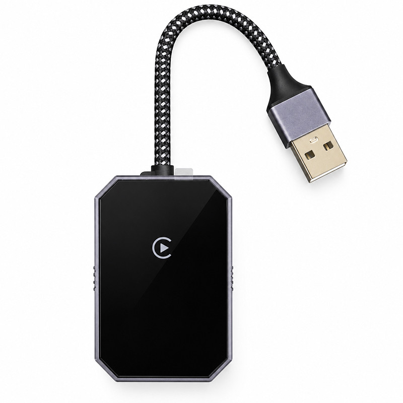  دانگل کارپلی بی‌سیم خودرو مدل af02 با رابط USB-A، سازگار با آیفون دارای iOS 10 و بالاتر