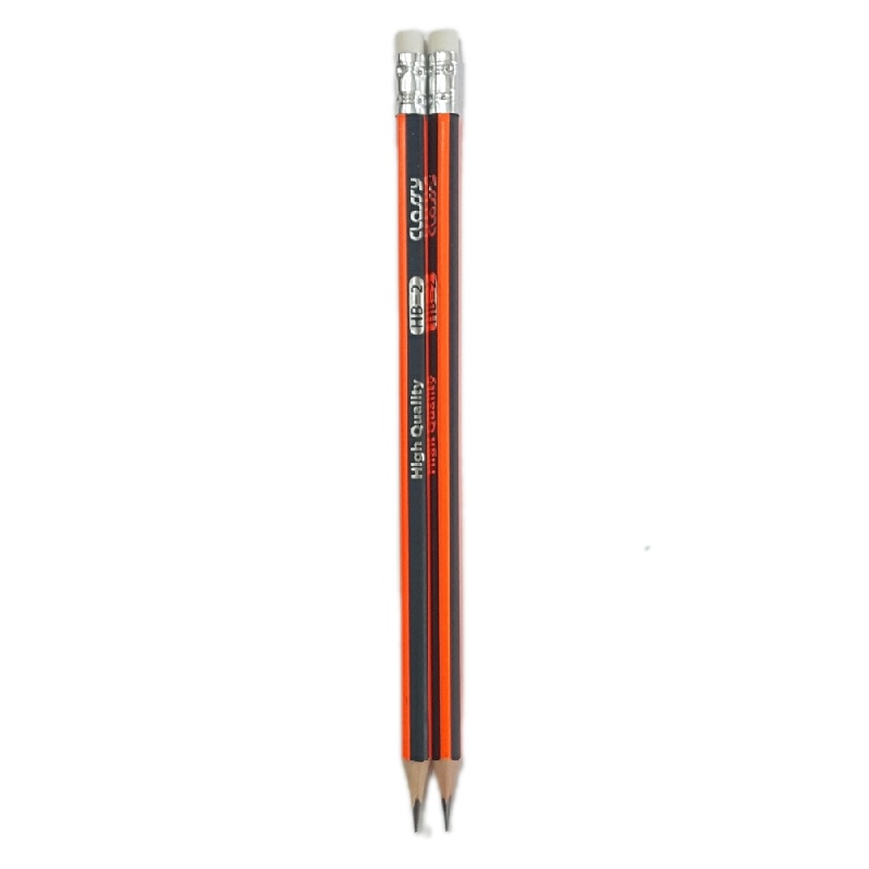 مداد مشکی کلاسی مدل پاکن دار بسته 2 عددی