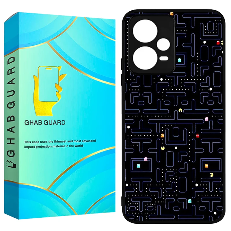 کاور قاب گارد طرح پکمن مدل GCHPX5P مناسب برای گوشی موبایل شیائومی Poco X5 Pro 5G