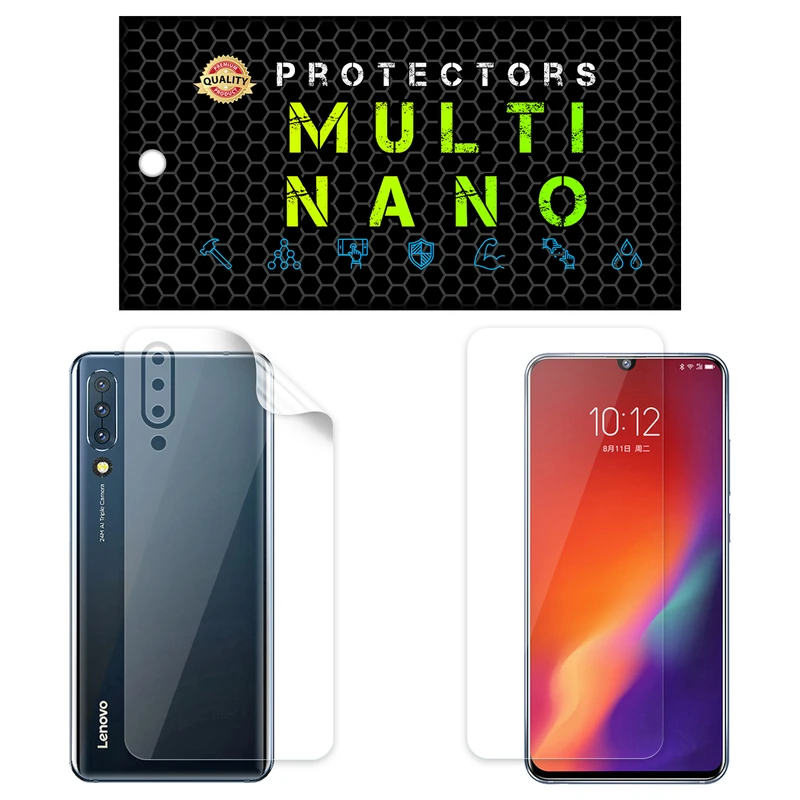 محافظ صفحه نمایش مولتی نانو مدل X-SFT مناسب برای گوشی موبایل لنوو Z6 به همراه محافظ پشت