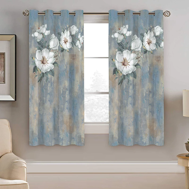 پرده نیروانا طرح گل مدل مخمل کد 8014 سایز 140×200 سانتی متر