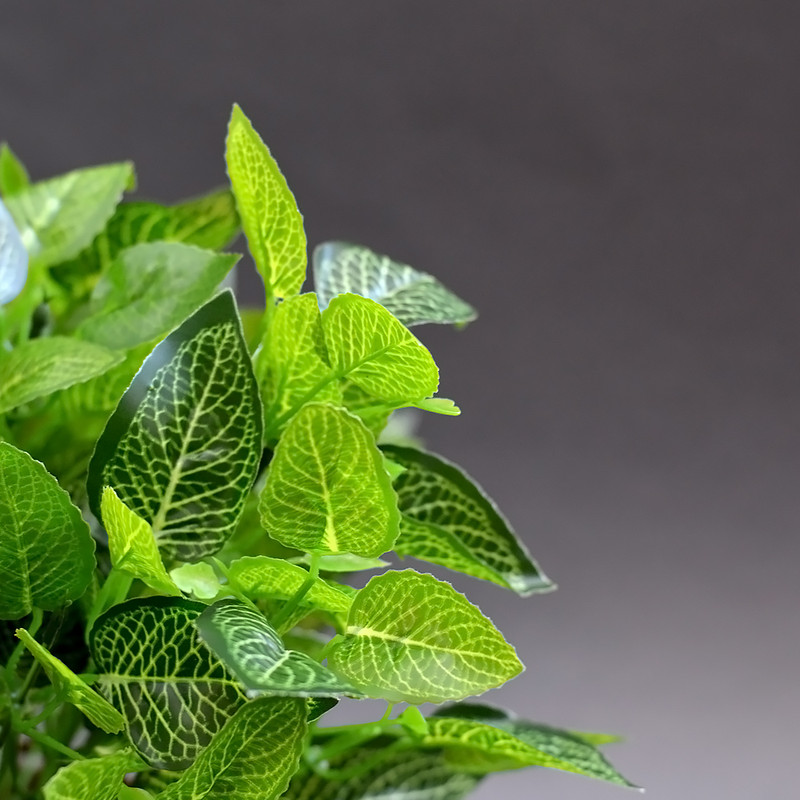 گل مصنوعی مدل بوته برگ لمسی طرح گردو بسته دو عددی
