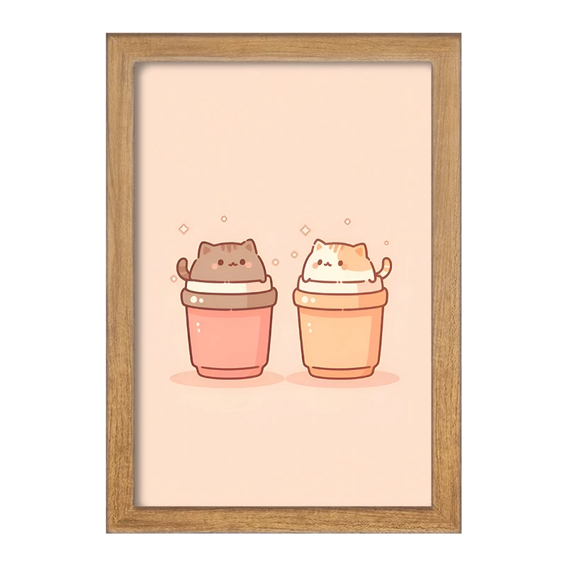 تابلو خندالو مدل گربه های بامزه کد F5549