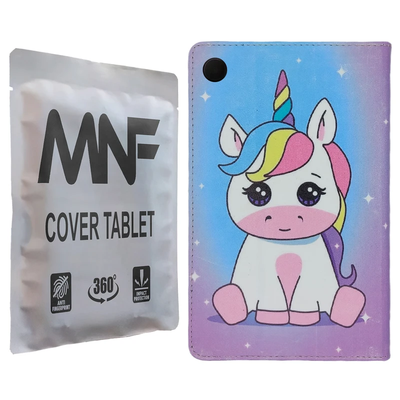 کیف کلاسوری ام ان اف طرح یونی کورن کد M-351 مناسب برای تبلت سامسونگ Galaxy Tab A9 / X115