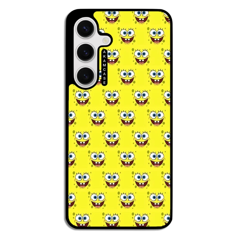 کاور آکام مدل AMC-WSGS24-SPONGE BOB12 مناسب برای گوشی موبایل سامسونگ Galaxy S24