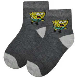 جوراب بچگانه مدل باب اسفنجی کد 1000-11