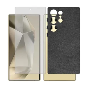 Glass Together model transparent screen protector for Samsung S24 Ultra mobile phone with back cover sticker