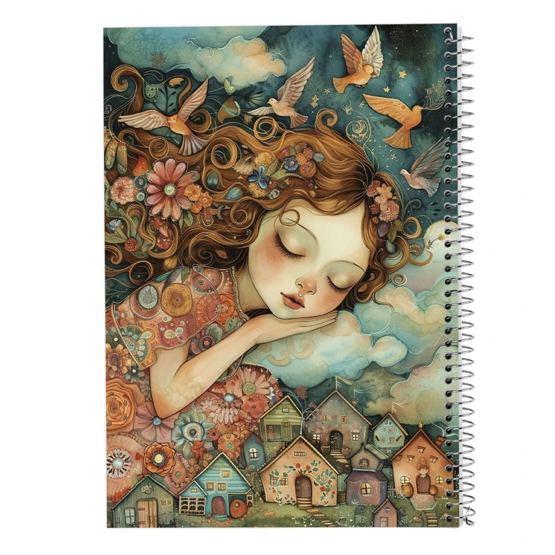 دفتر مشق 50 برگ مدوپد مدل دخترانه کد DF15844