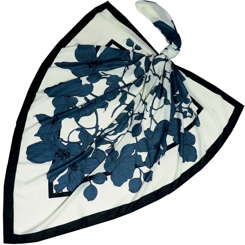 روسری زنانه مدل نخی مزونی عیدانه بهاری کد 2018