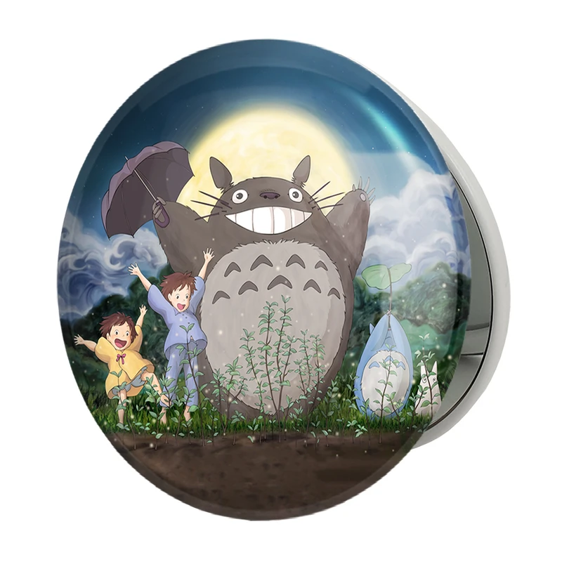 آینه جیبی خندالو طرح توتورو و دوستان انیمه توتورو Totoro مدل تاشو کد 12829 
