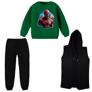 ست 3 تکه لباس راحتی بچگانه مدل اسپایدرمن کد 01    