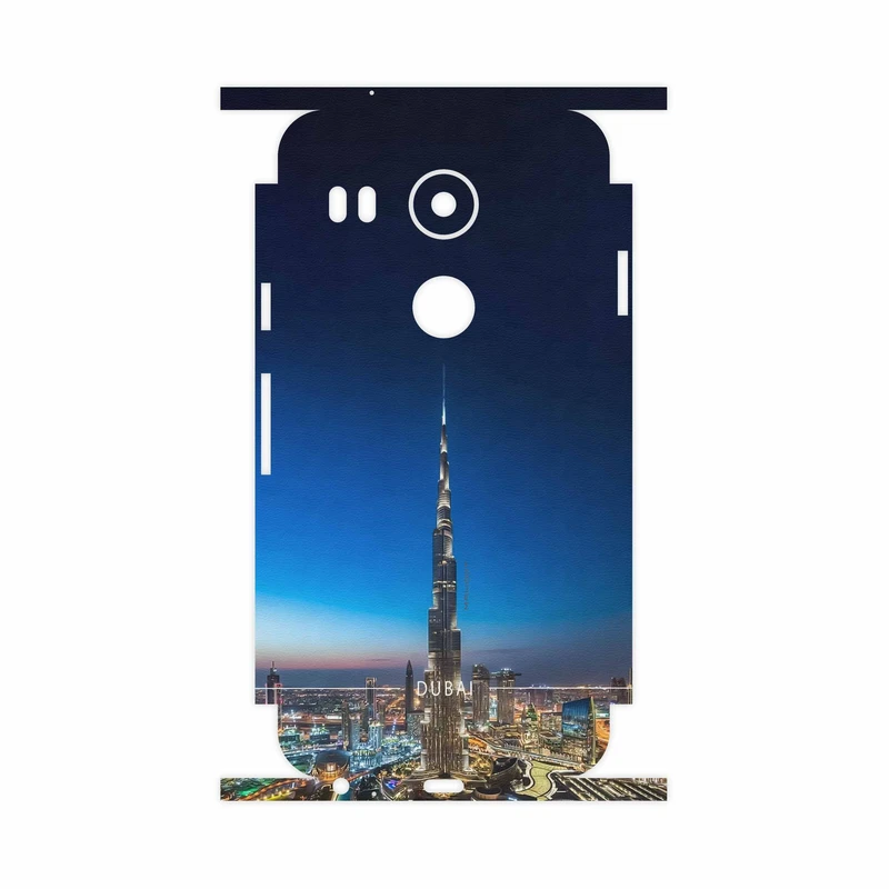 برچسب پوششی ماهوت مدل Dubai City-FullSkin مناسب برای گوشی موبایل گوگل Nexus 5X