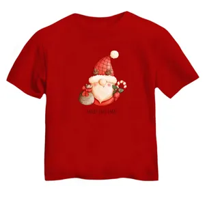 تی شرت آستین کوتاه بچگانه مدل بابانوئل کریسمس کد 47
