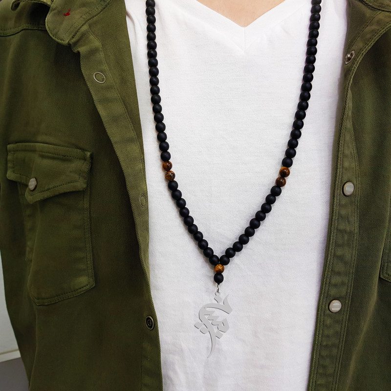 گردنبند نقره مردانه ترمه ۱ مدل مبین کد ma 1736 گردنبند نقره مردانه ترمه ۱ مدل مبین کد ma 1736