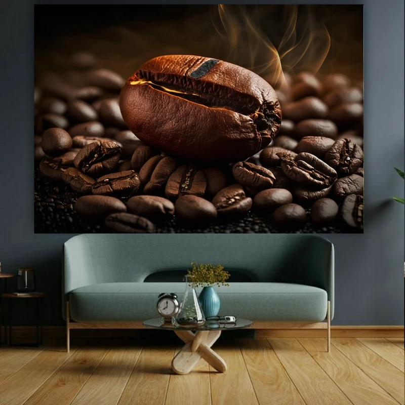 تابلو بوم طرح مخمل قهوه مدل دانه ایی کد BK22805