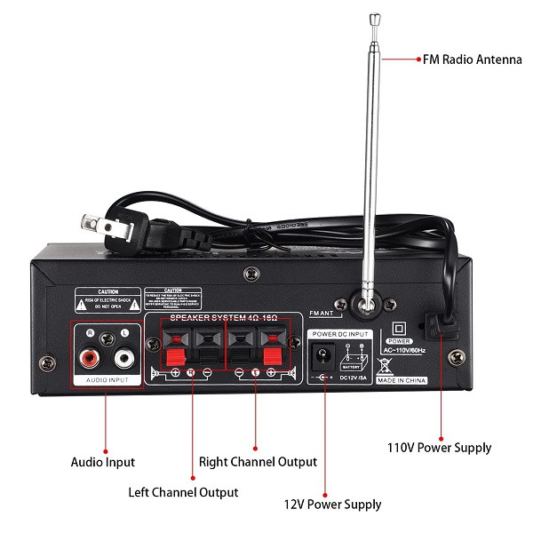 آمپلی فایر مدل   Facmogu BT-198B