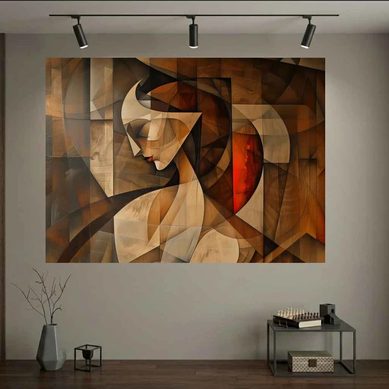 پوستر طرح  انتزاعی مدل پرتره کوبیسم کد DV1479