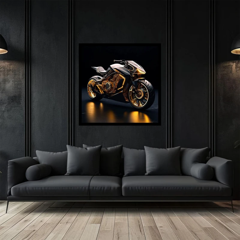 تابلو بکلیت طرح هنر دیجیتال موتور سیکلت مدرن مسابقه ای مدل B-bu2788