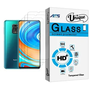 AFS Unique Glass MIX003 Screen Protector For Xiaomi Redmi Note 9 Pro Max Pack Of 3