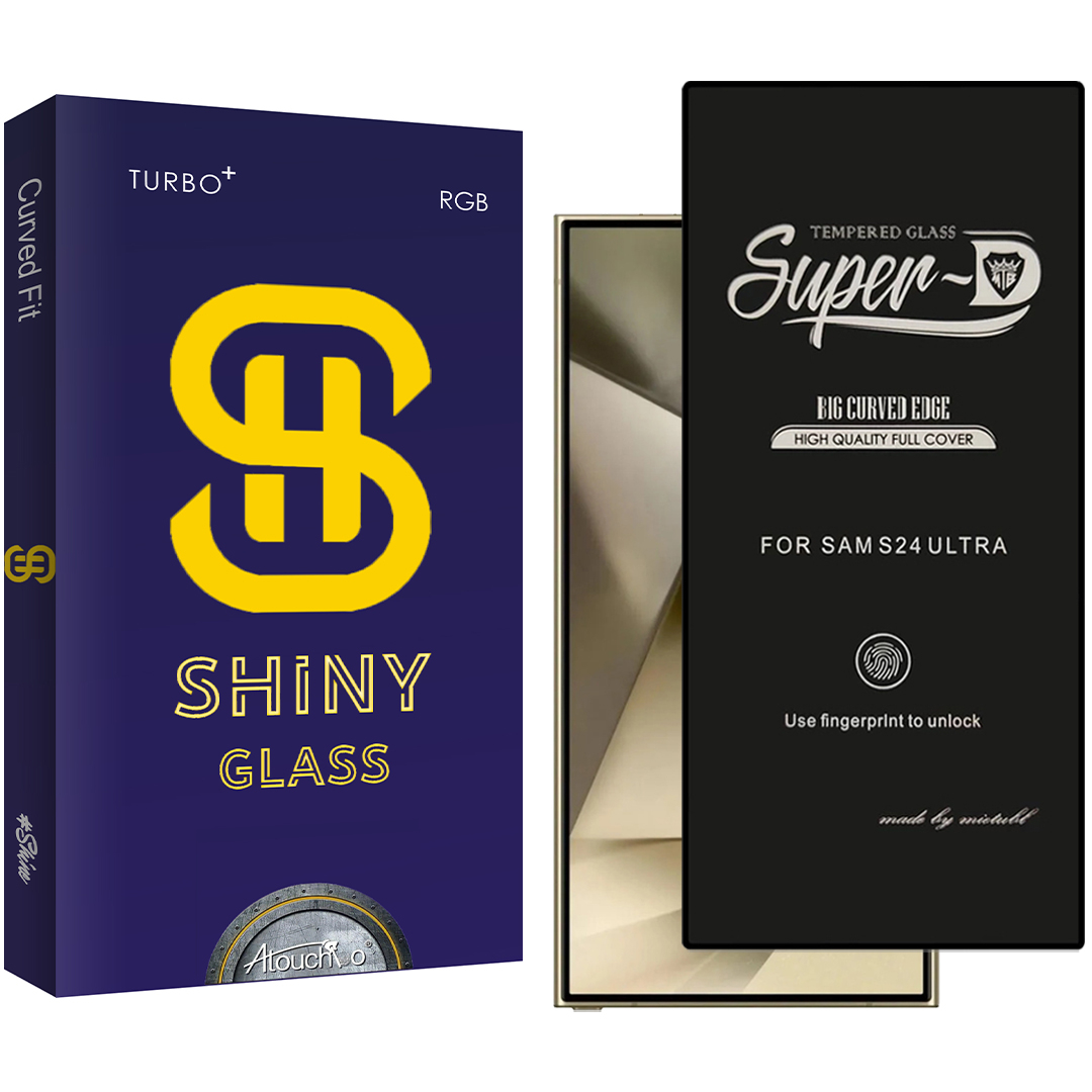 محافظ صفحه نمایش آتوچبو مدل Shiny SuperD مناسب برای گوشی موبایل سامسونگ Galaxy S24 Ultra